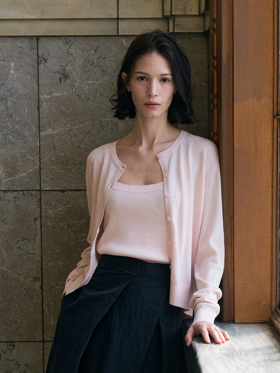 [SET] Luisa U-Neck Cardigan Set 4 color