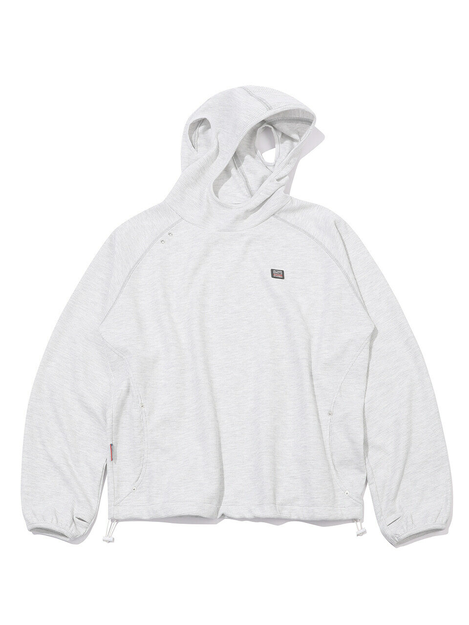 Вафельное худи с вырезами для ушей SC (1% Grey)