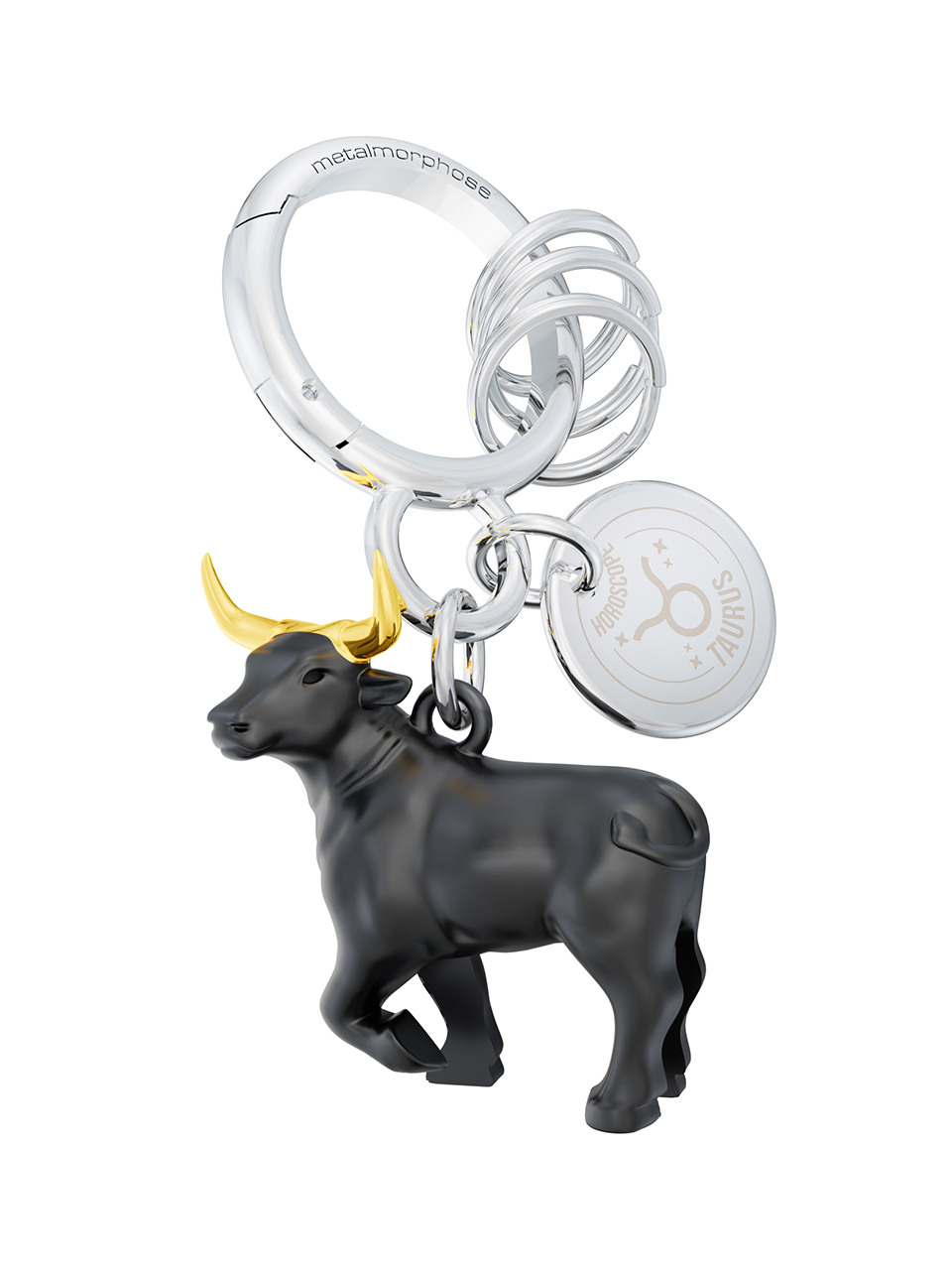 Metamorphosis Belgium Metal Keyring Zodiac Taurus