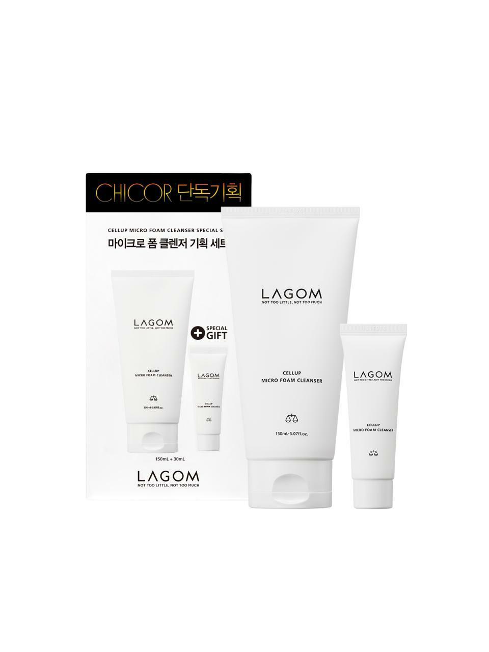 Пенка для умывания Lagom Cellup Micro Foam (150мл+30мл)