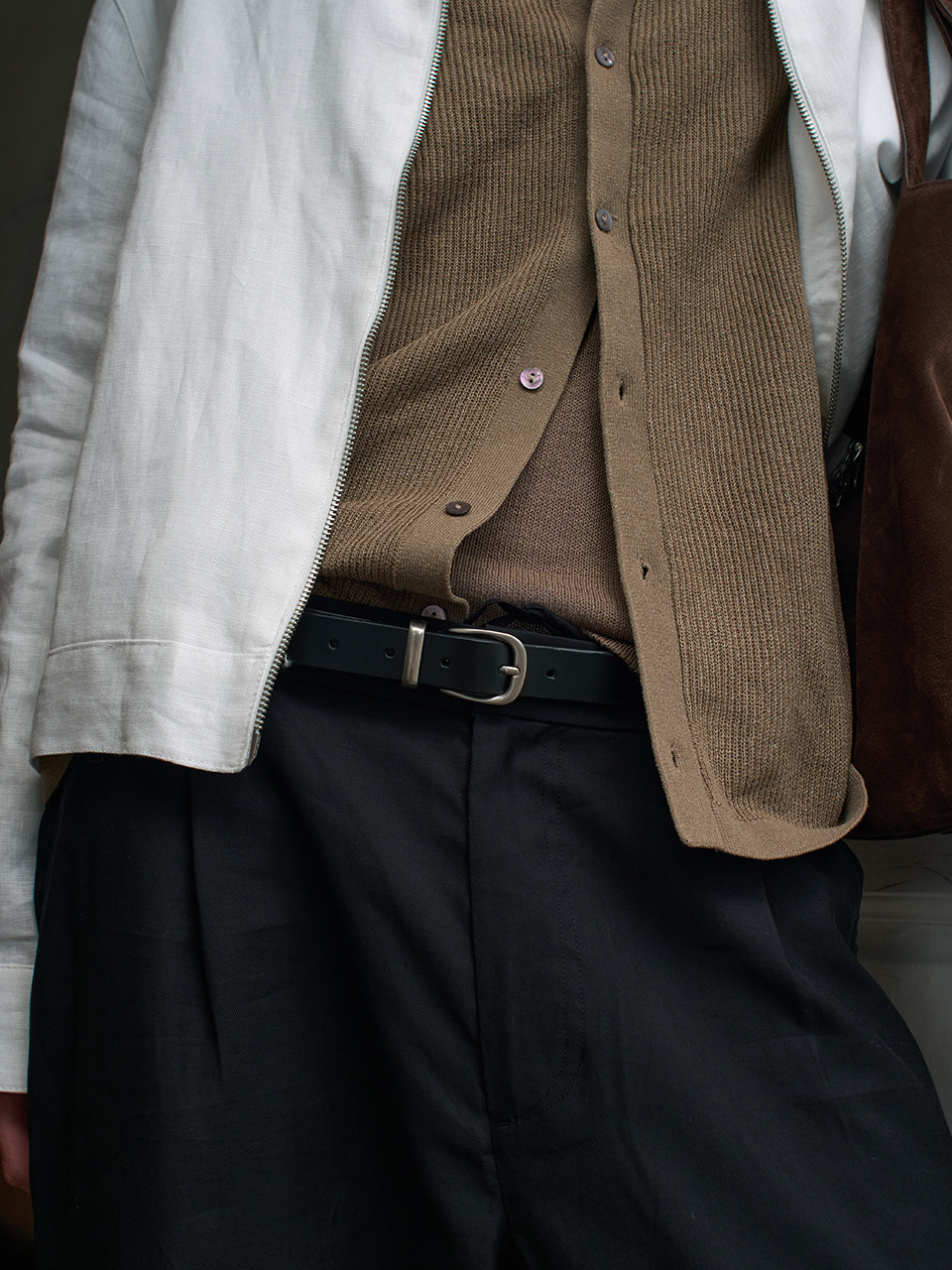 SOBRE AMPLE LEATHER BELT (SOFT чёрный