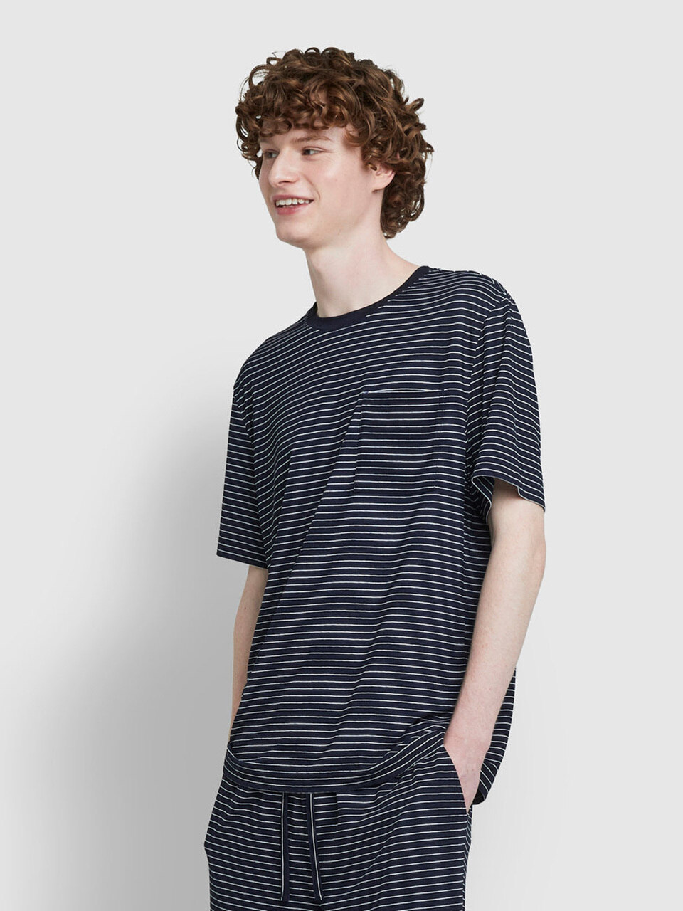 JAJU мужская быстросохнущая футболка с коротким рукавом — Dark Navy