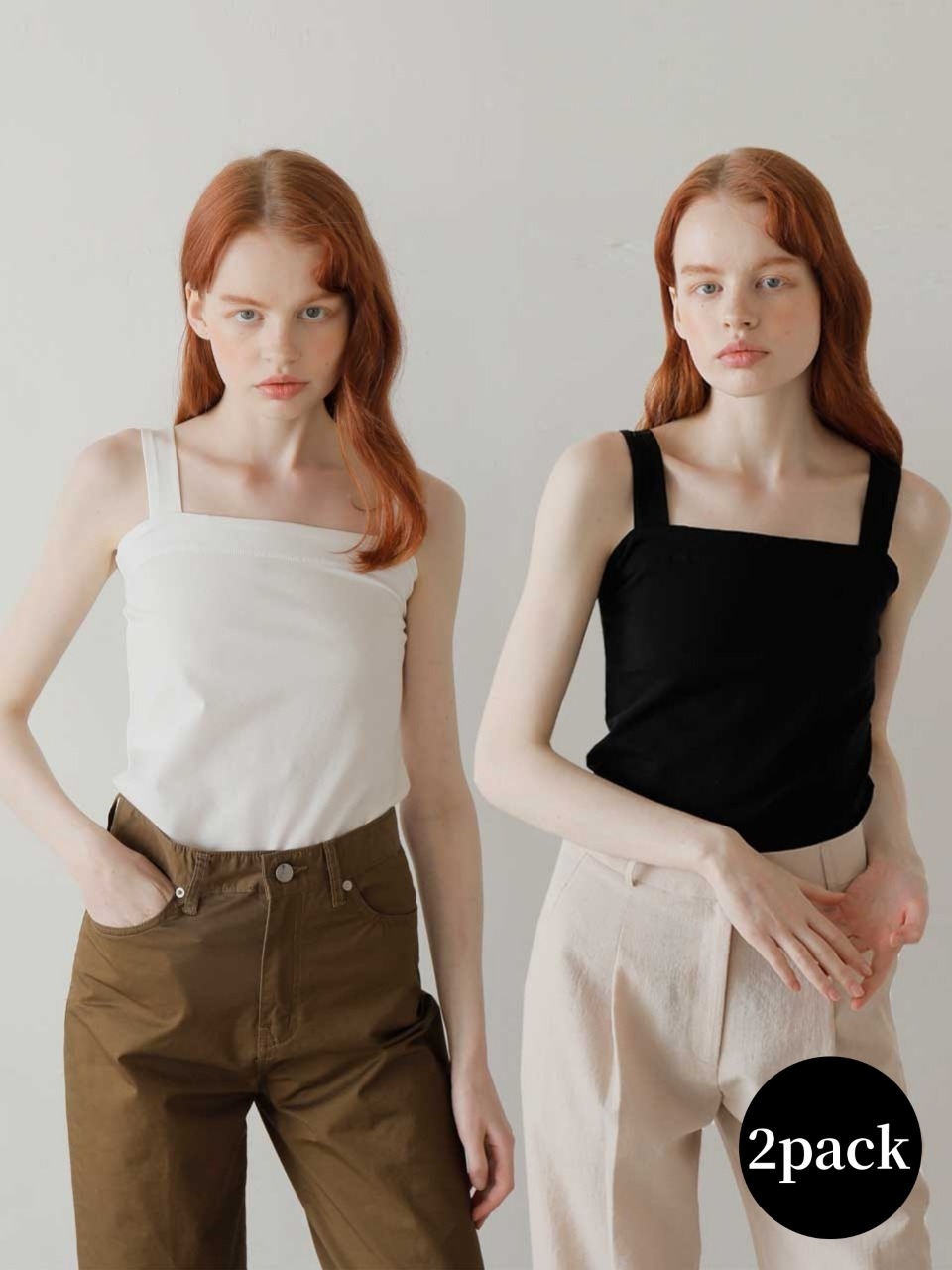 [2PACK] SLEEVELESS TEE / 3 Цвет