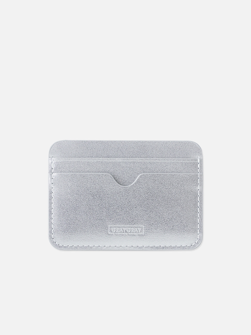 Pebble Card Wallet Silver (серебряный картхолдер)