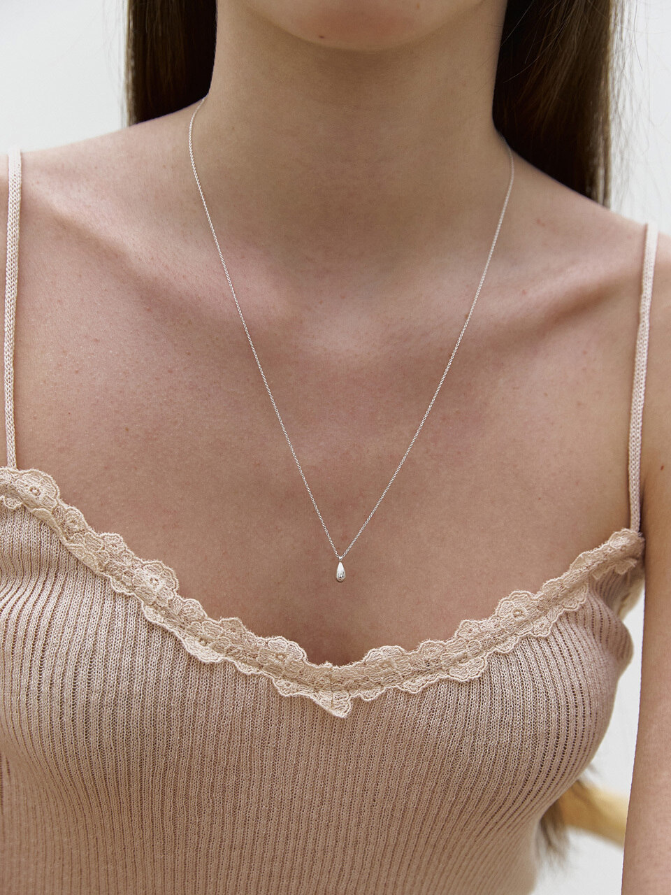 925 silver Pure Drop Necklace
