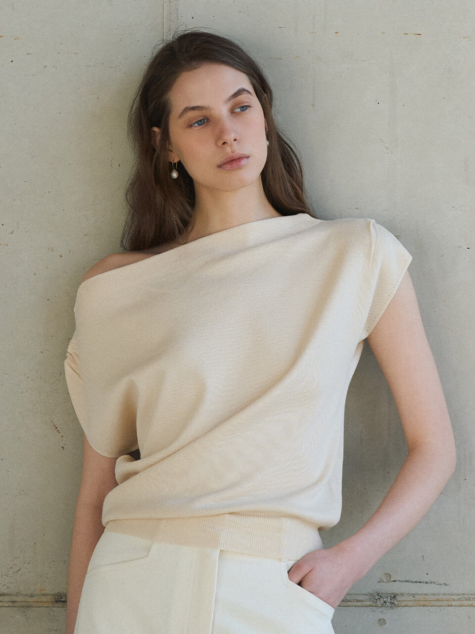 Nora Draped Knit Top (3col)