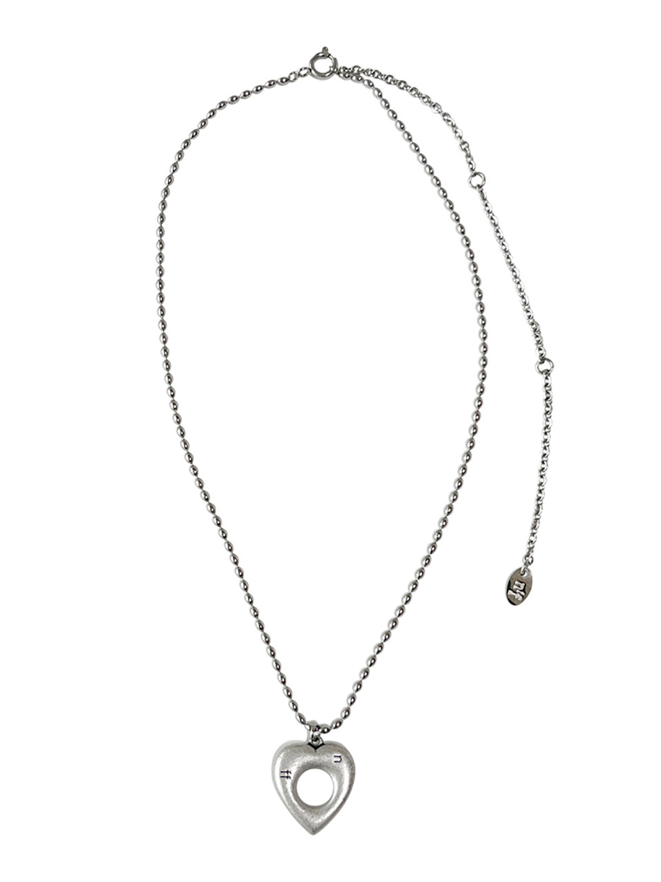 heart hole necklace