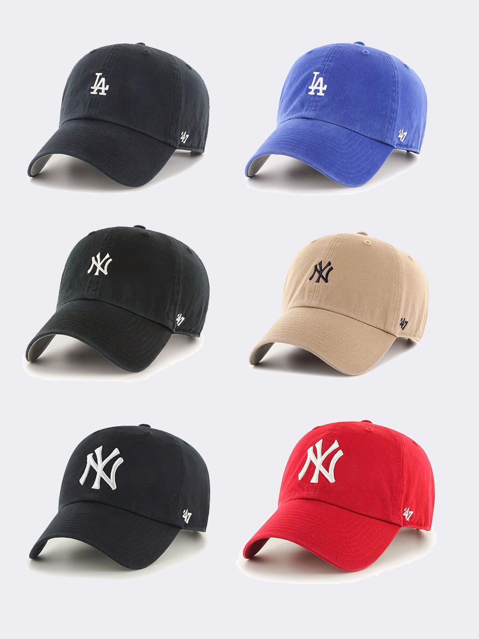 47 Brand MLB кепка NY/LA Cleanup болкэп