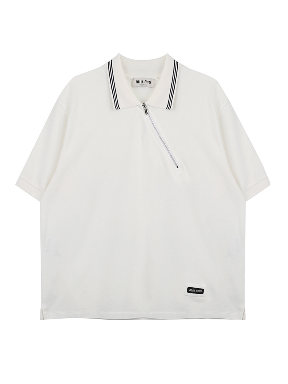 Блузка с высоким горлом Roman — Cream Ivory