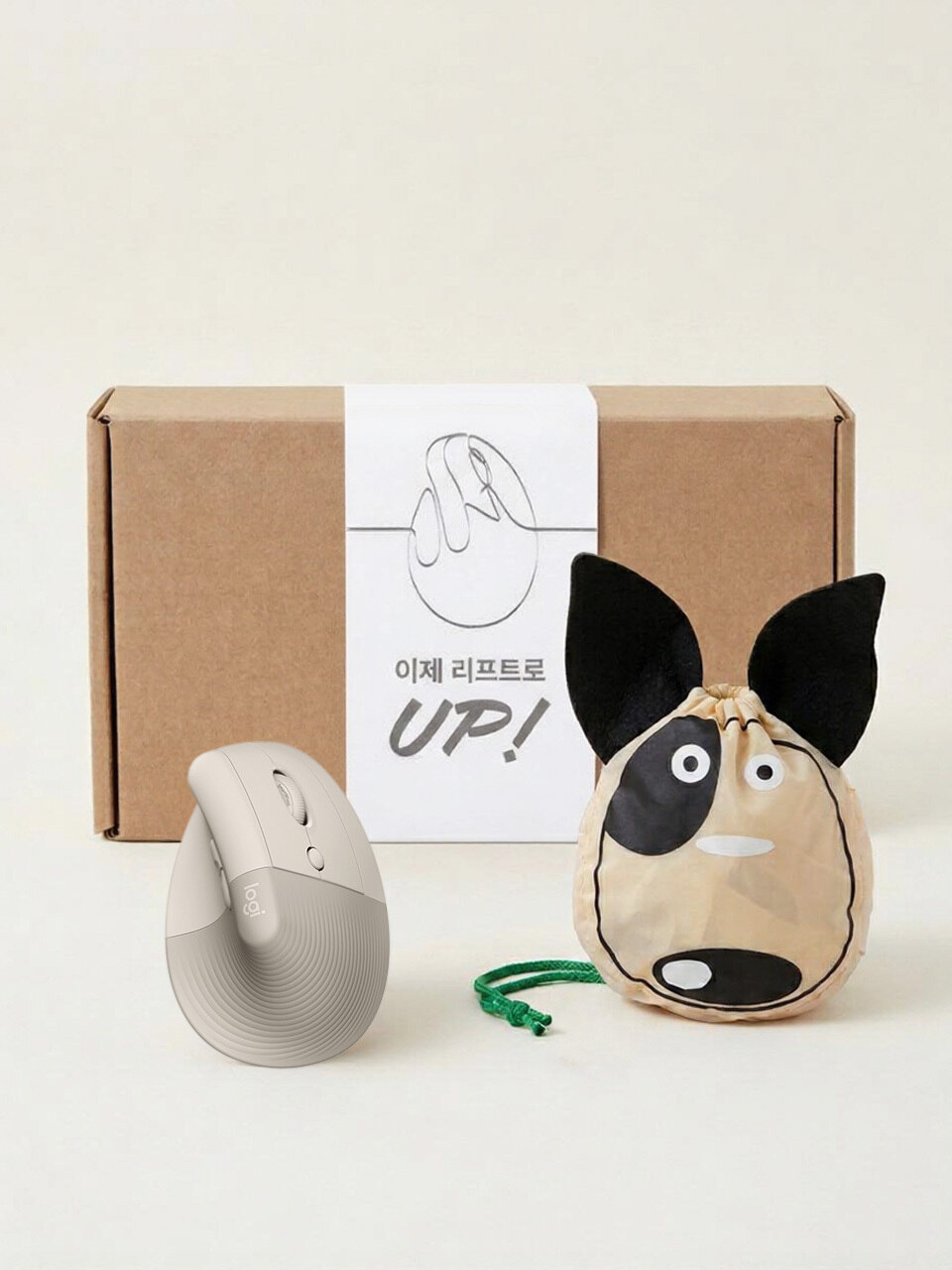 Мышь Logitech Korea LIFT эргономичная беспроводная Warm Gray