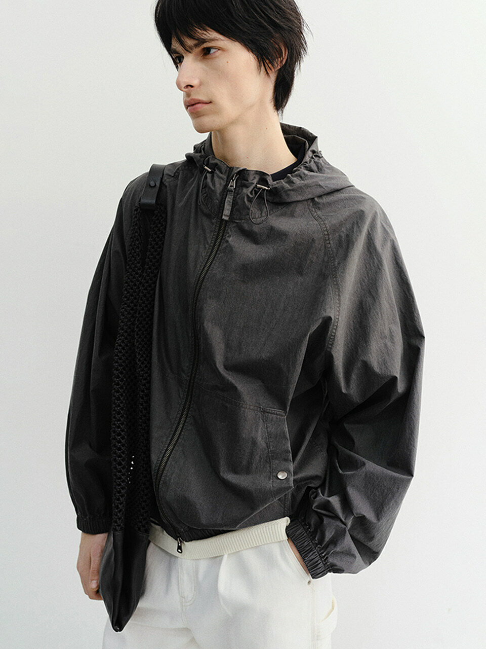 UNISEX SUMMER BREEZE WINDBREAKER BLACK_M_UDJU6B123BK