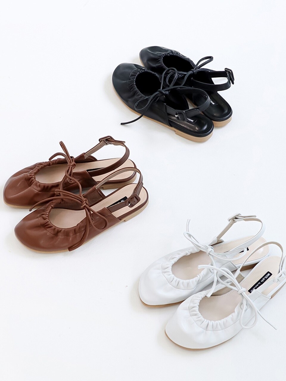 Ribbon Point Backless Flat_3COLORS