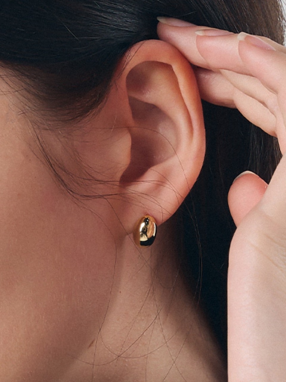 Серьги Modern Oval Pebble