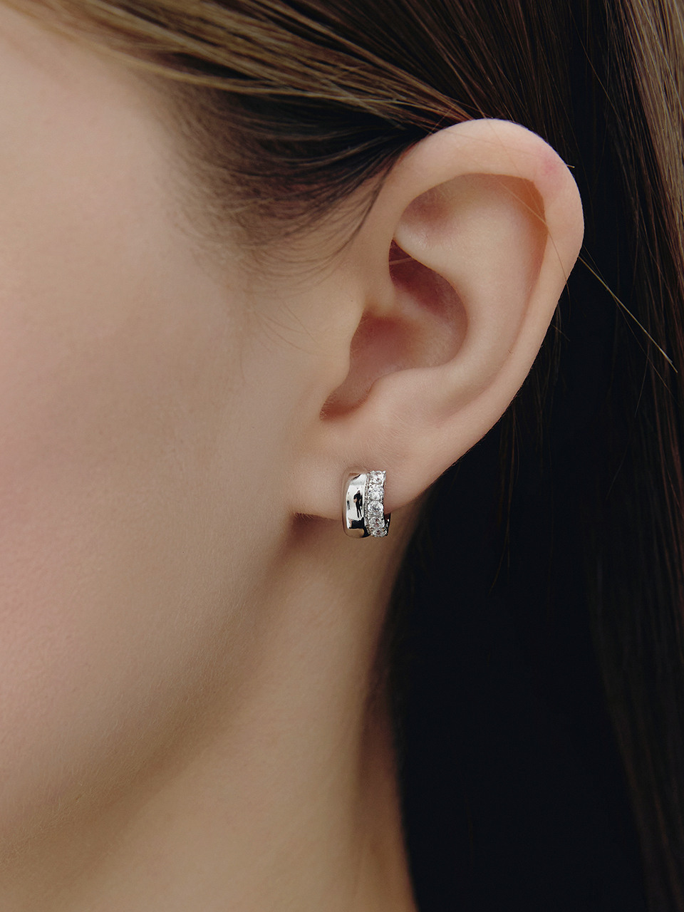 Champagne Full Moon Silver серьги Duo Shine S HL2E63238W9XXX