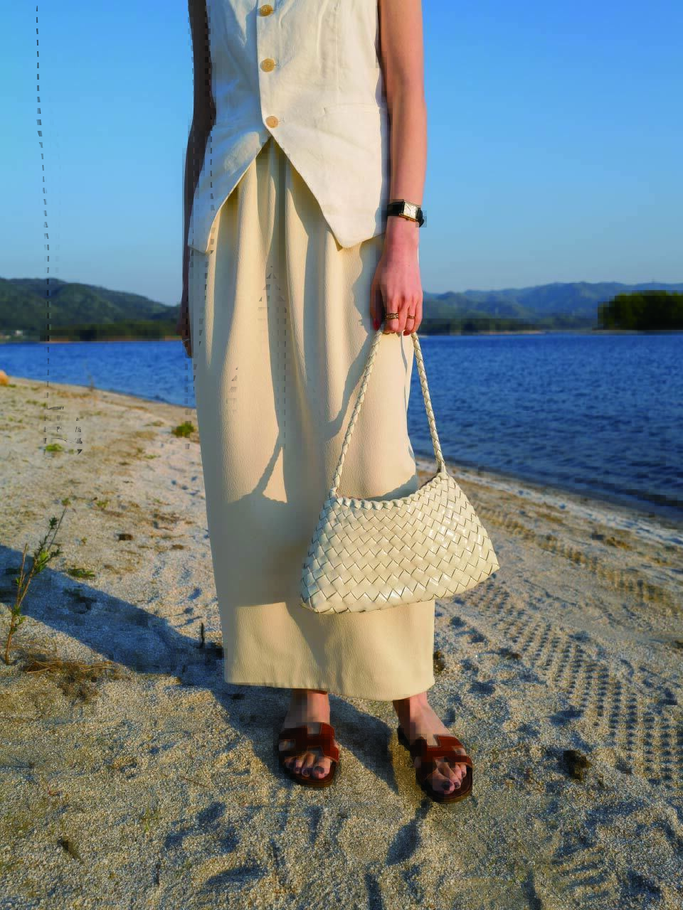 그레이맨션]Gardener Basket_Weaving Shoulder Bag