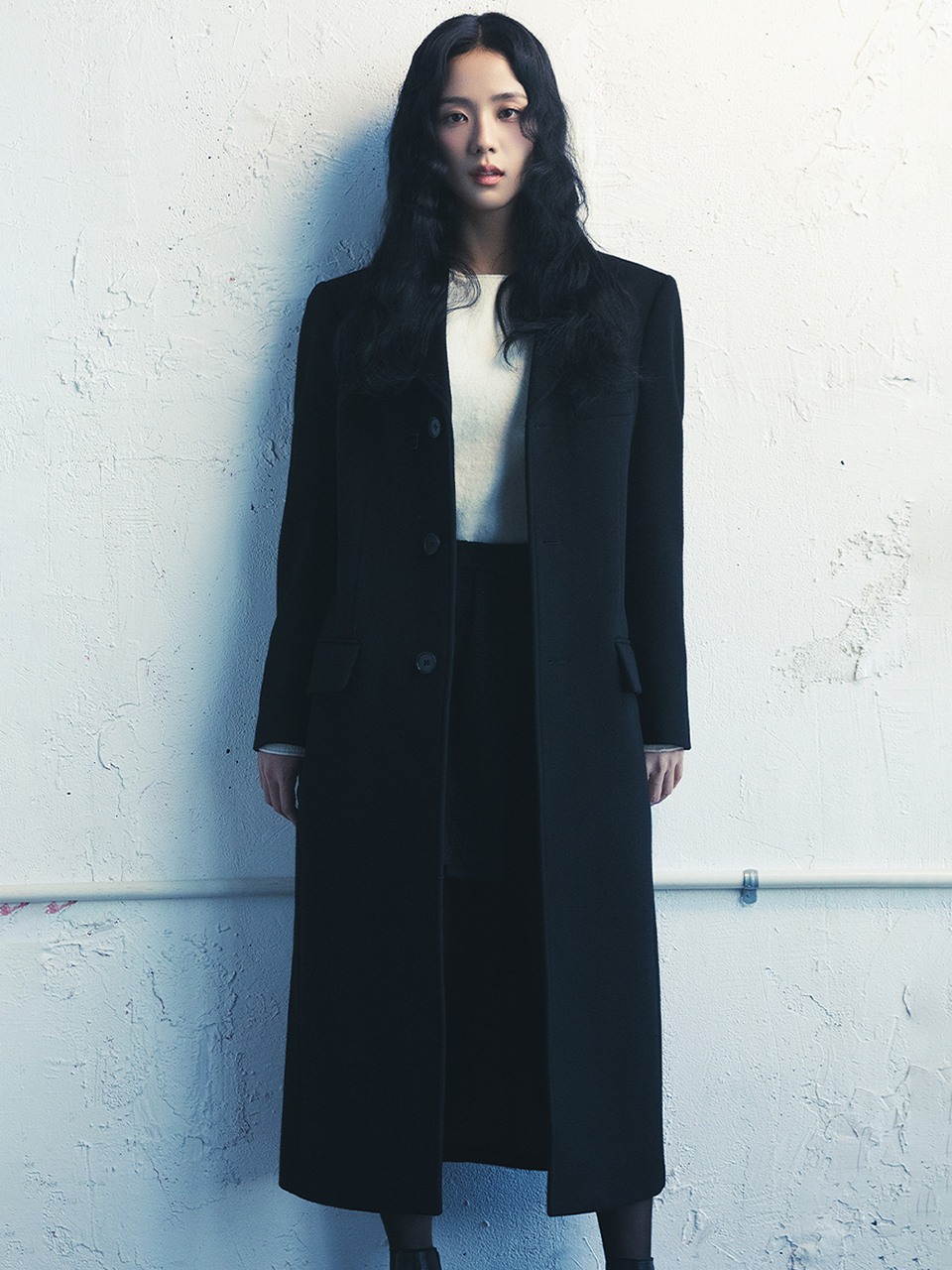 던스트]UNISEX 2-WAY 3 BUTTON CASHMERE COAT BLACK_UDCO3D121BK