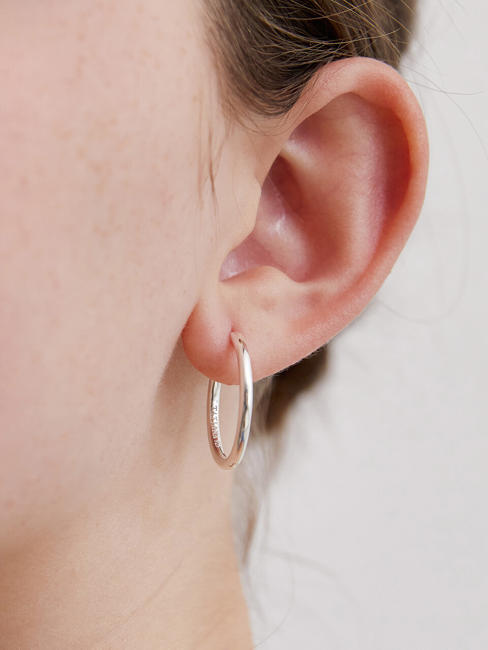Серебро 925 серьги-кольца Chelsea EC3056