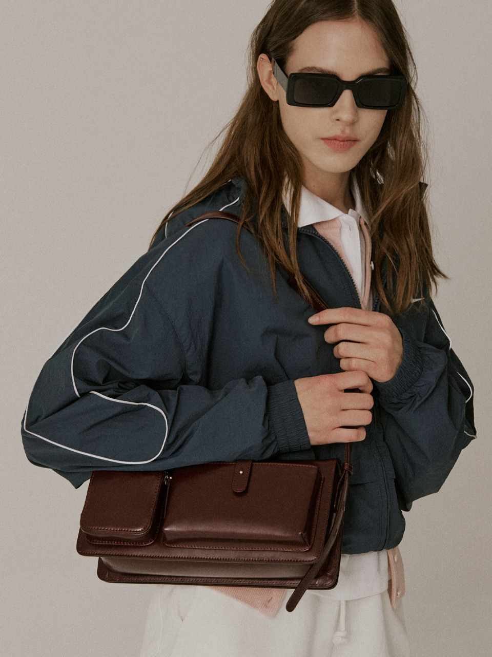 ◆ELBATEGEV◆ Broad Pocket Bag (3Colors) 韓国発 엘바테게브]Broad Pocket Bag ( 3 Colors )