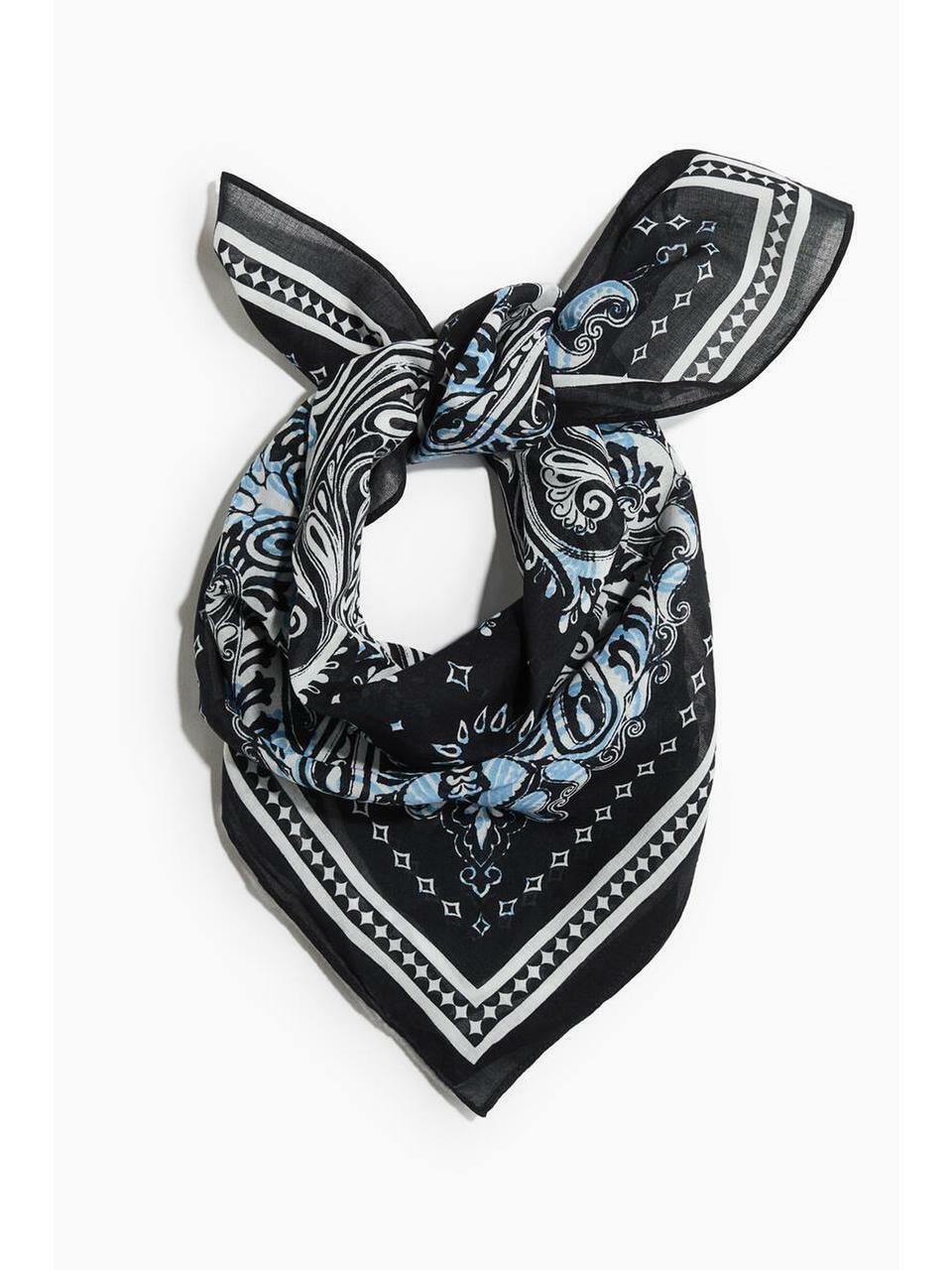 Шарф с узором Black/Paisley 1340346001