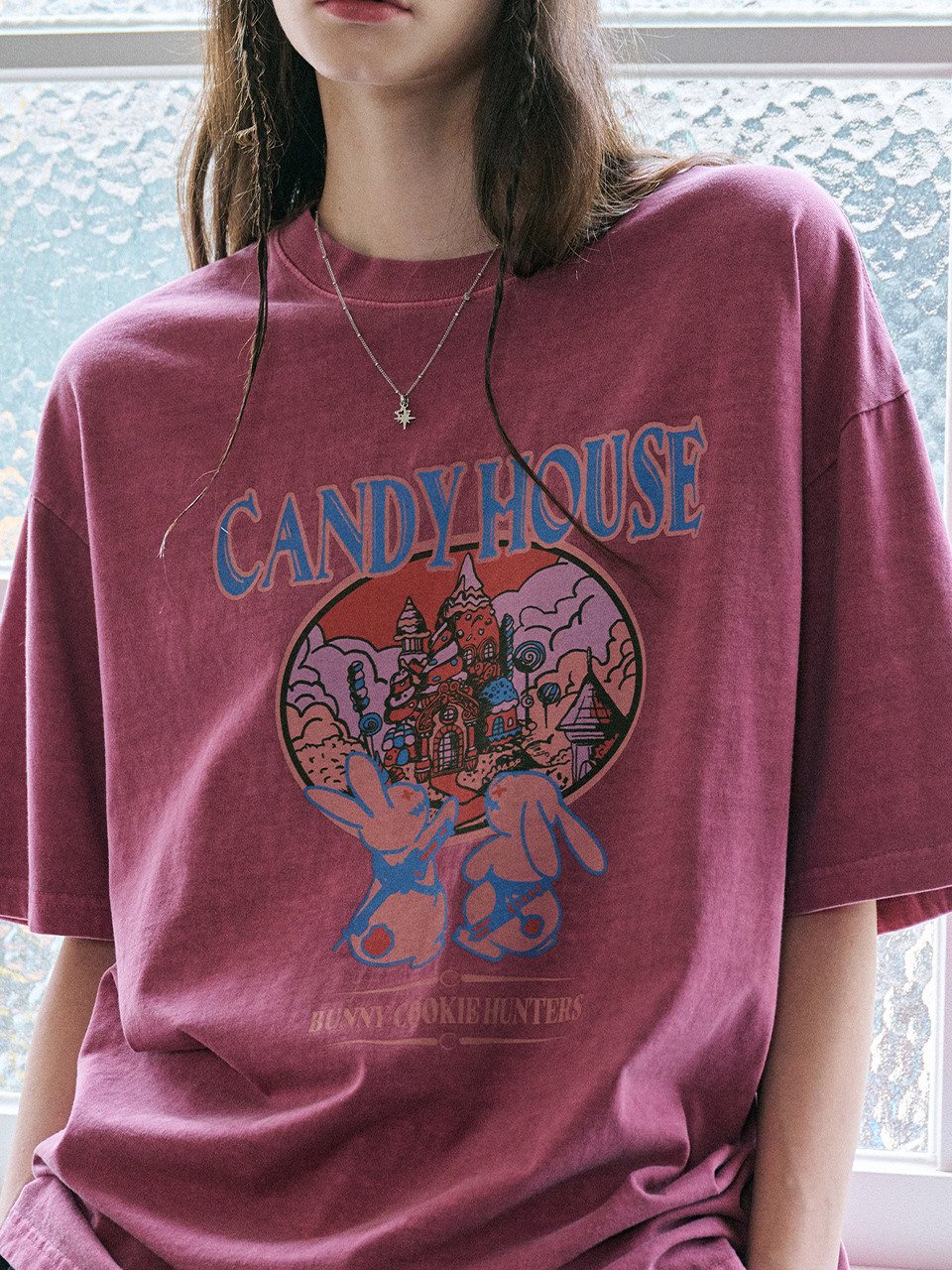 Candy House пигментная футболка Dusty Pink