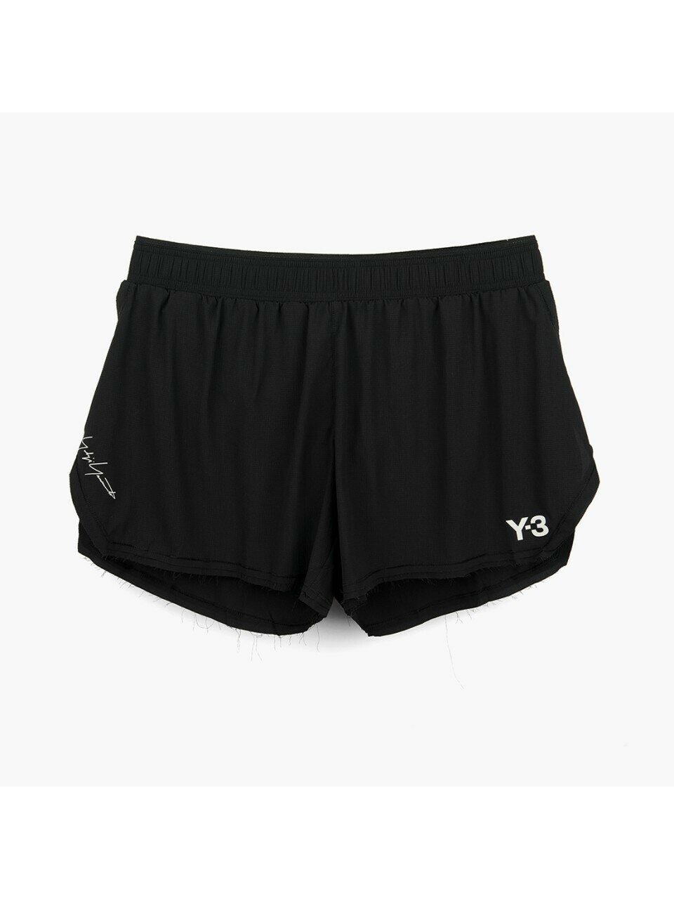 Y-3 SS26 шорты с боковым лого RC Black KF6195