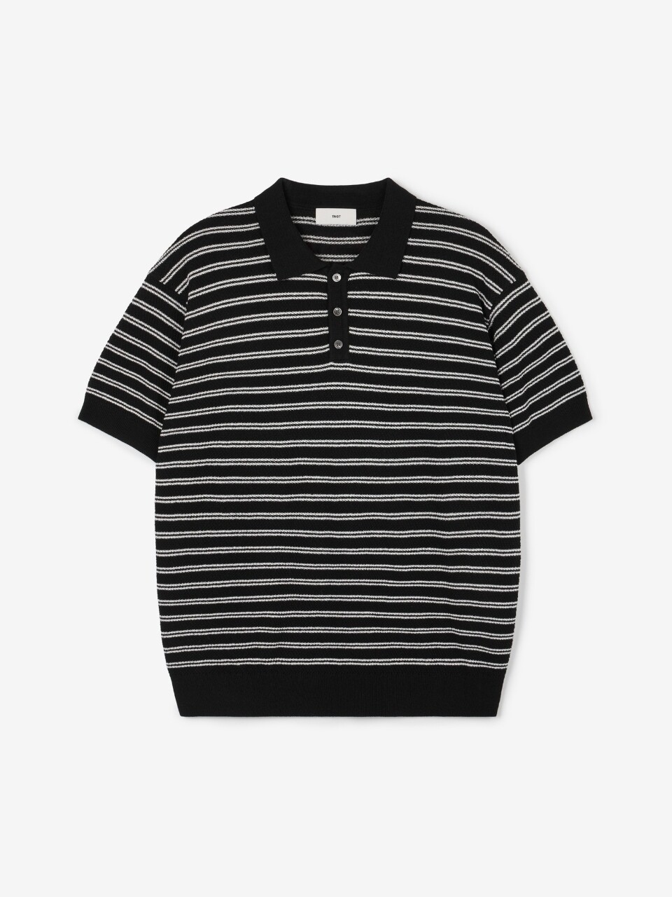 Striped Polo Washable трикотажный (Black) TNSW6E202BK