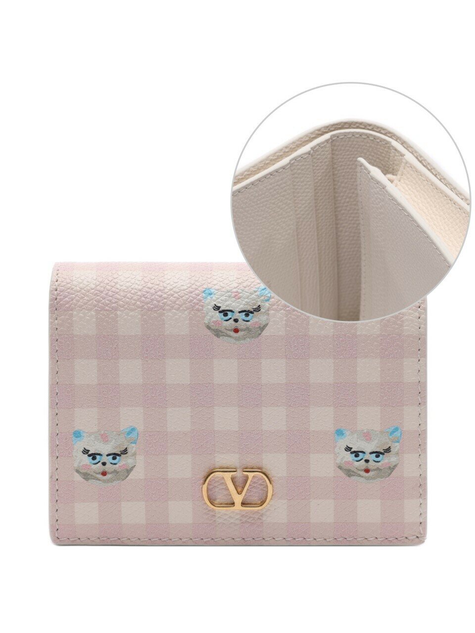 Женский кошелек с V-логотипом 26SS (8W2P0AJ3 JVH 9PK 26S)