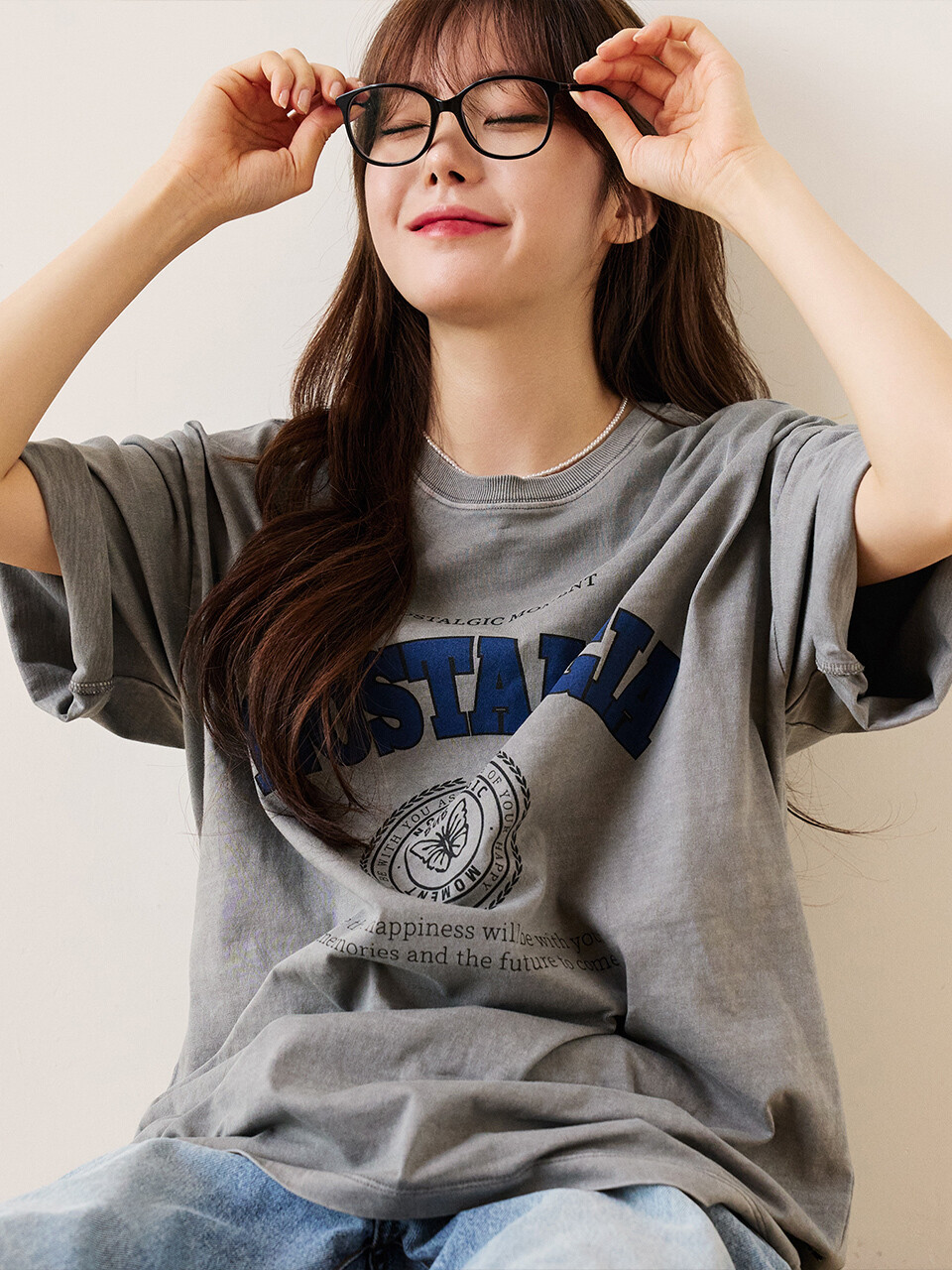 Nostalgia pigment t-shirt LIGHT GRAY