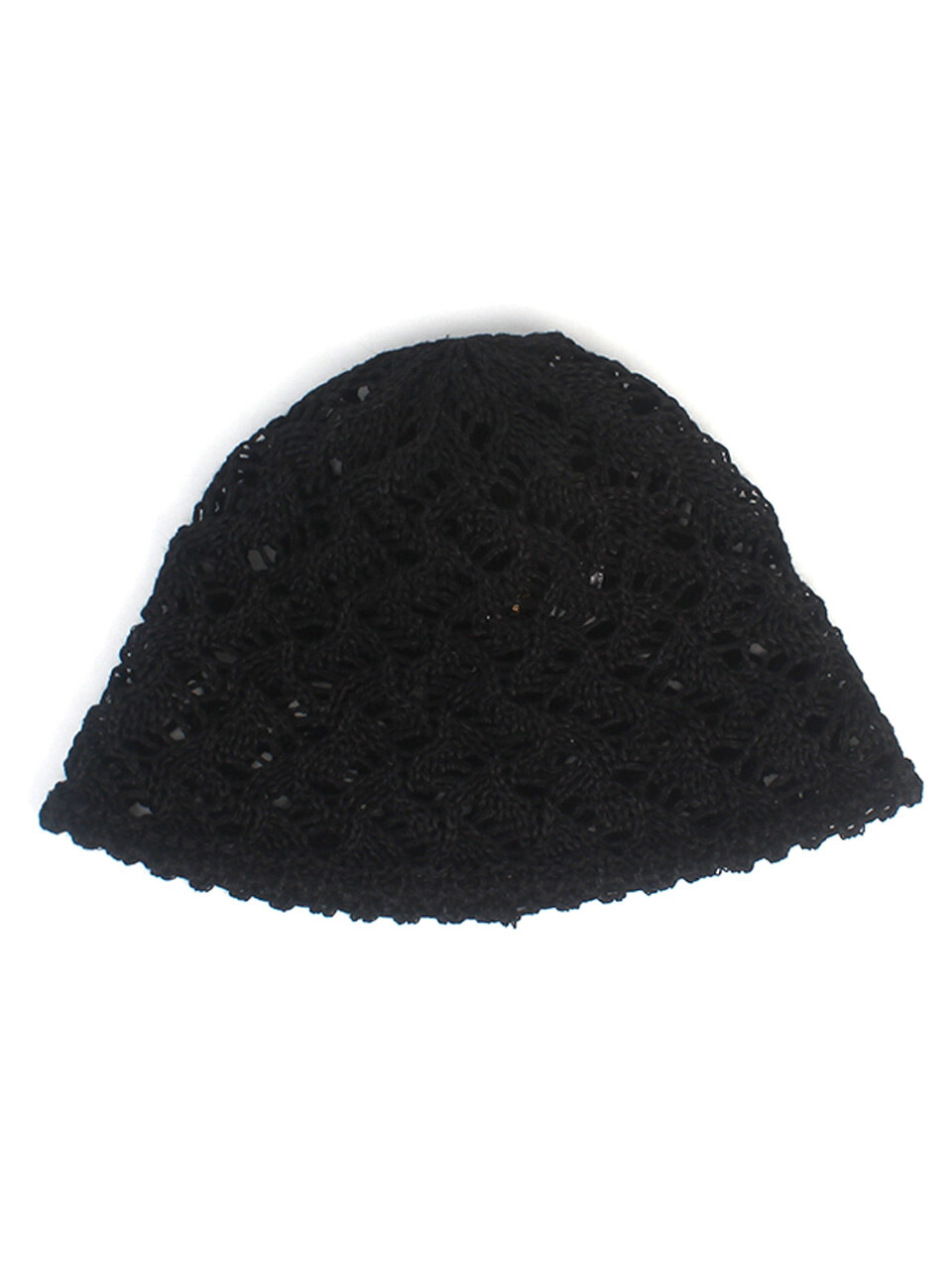 Черная вязаная панама Wave Knit Black Bucket Hat