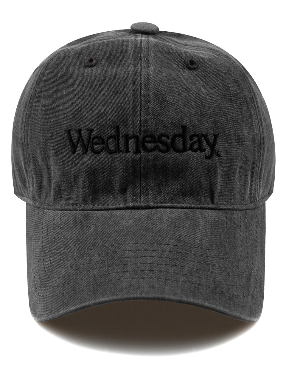 Кепка Wednesday из пигментированного хлопка_charcoal
