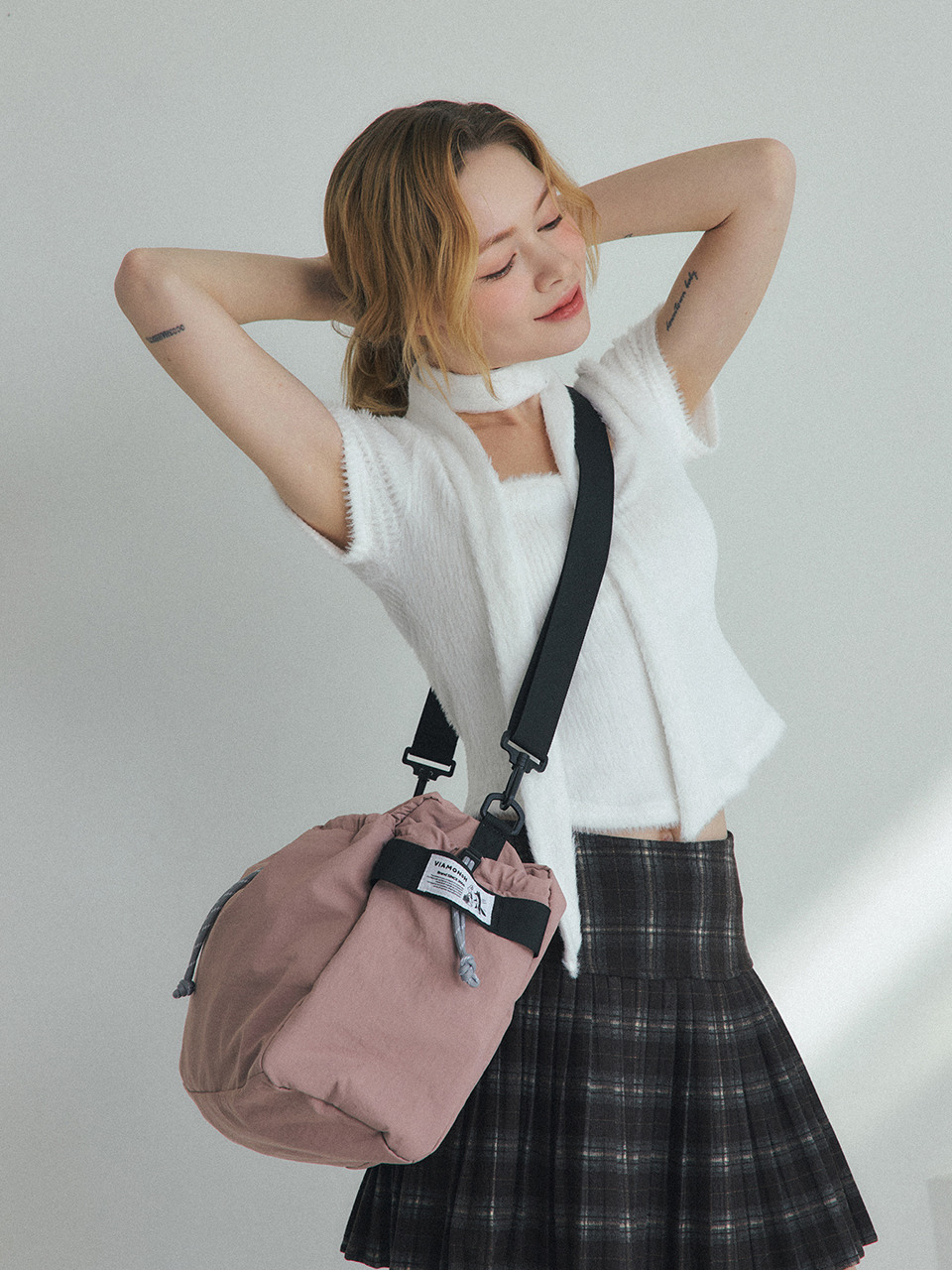 TRUVY BIG CROSS BAG (PINK)