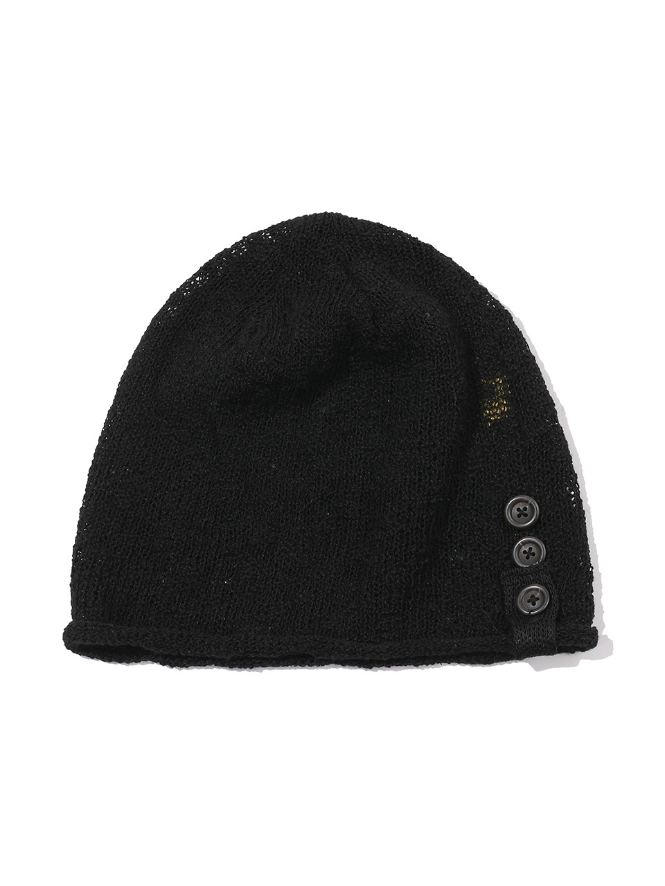 Button Turban Beanie(BLACK)