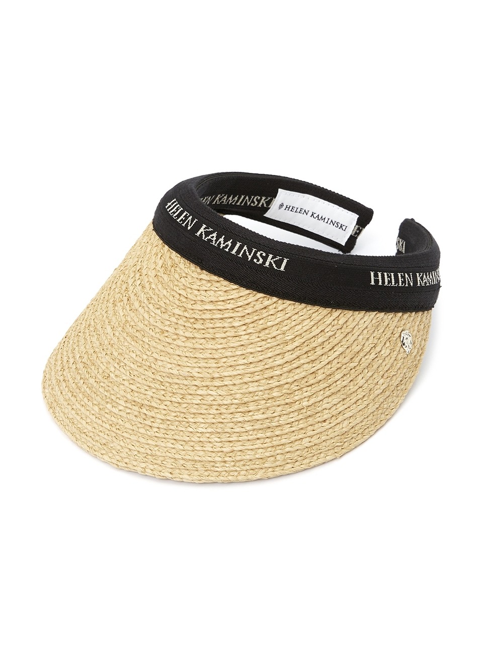 HELEN KAMINSKI HAT50265 NATURAL BLACK LOGO