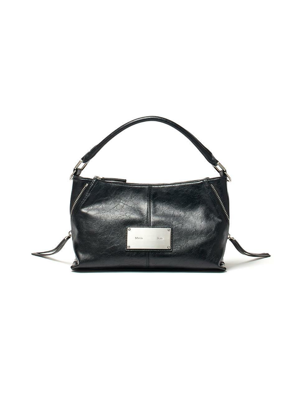 SIDE ZIPPER TWO WAY BAG IN BLACK