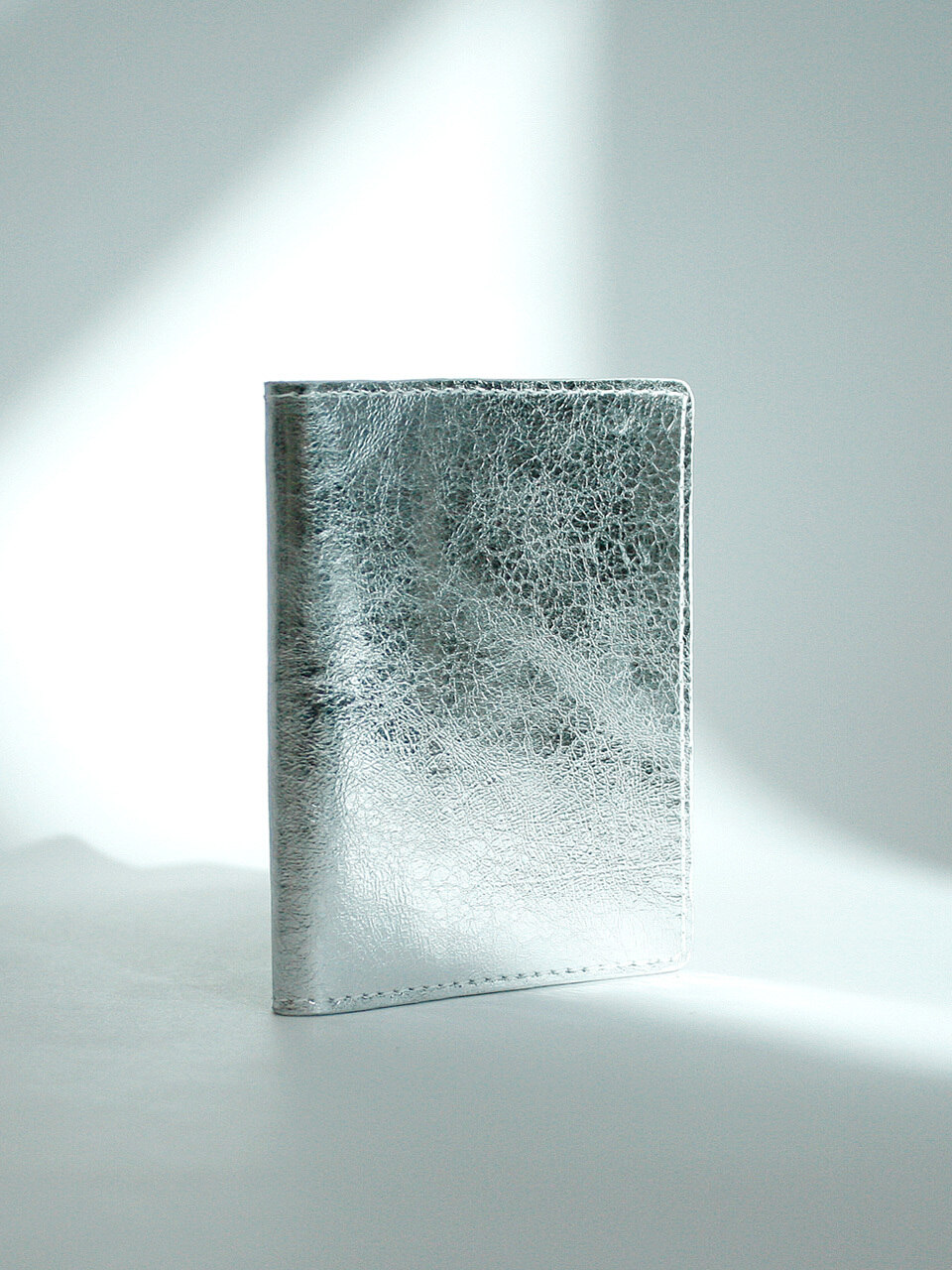 Soft leather card Кошелек - Crack Silver