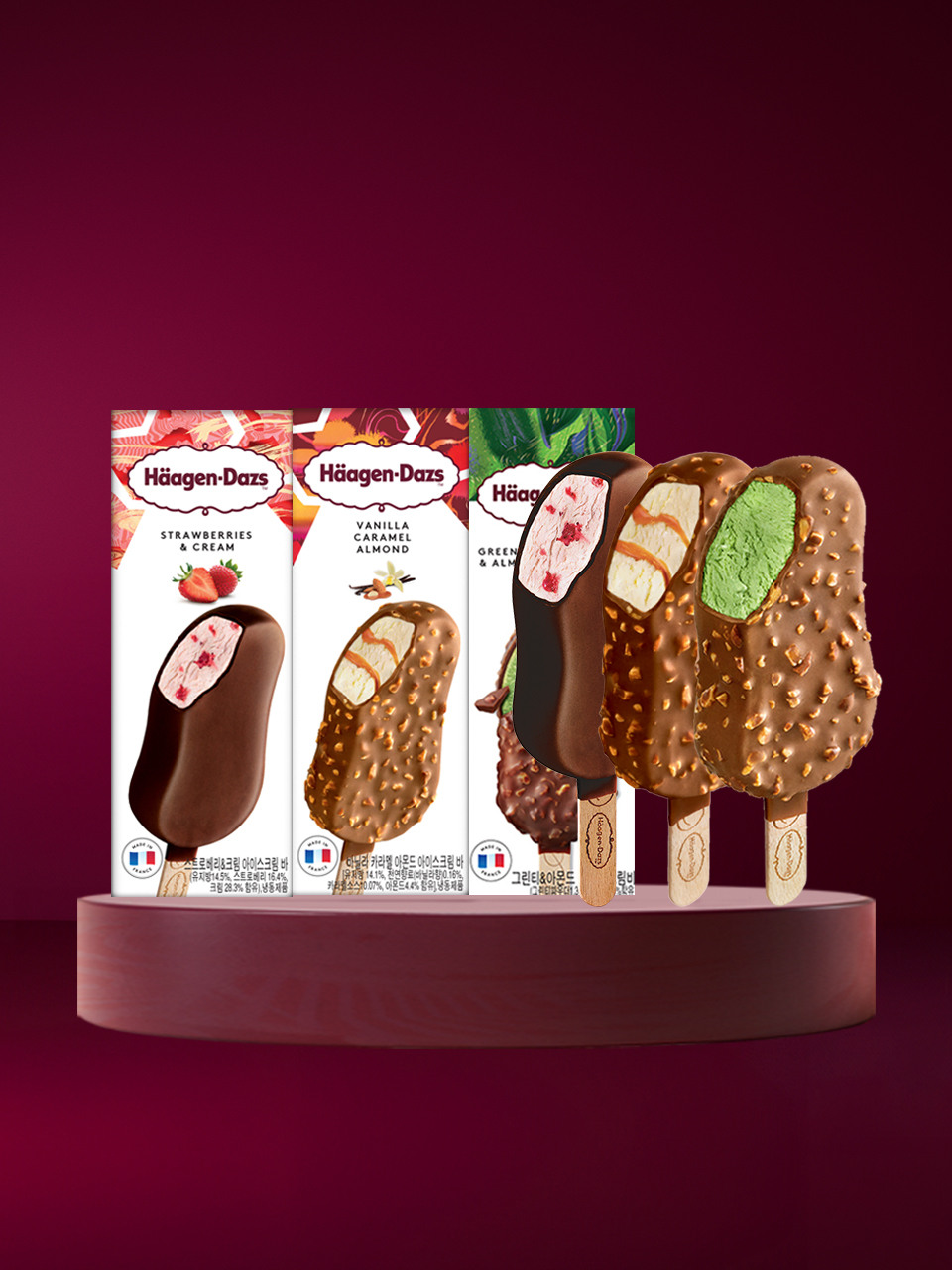 Набор из 9 штук мороженого Häagen-Dazs на выбор