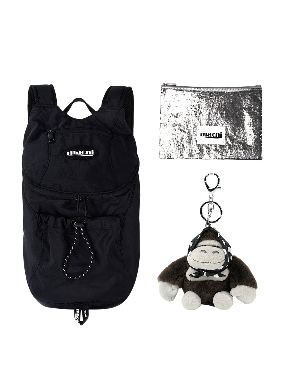 SET BLAZER BACKPACK & SLIM POUCH & KEYRING SET