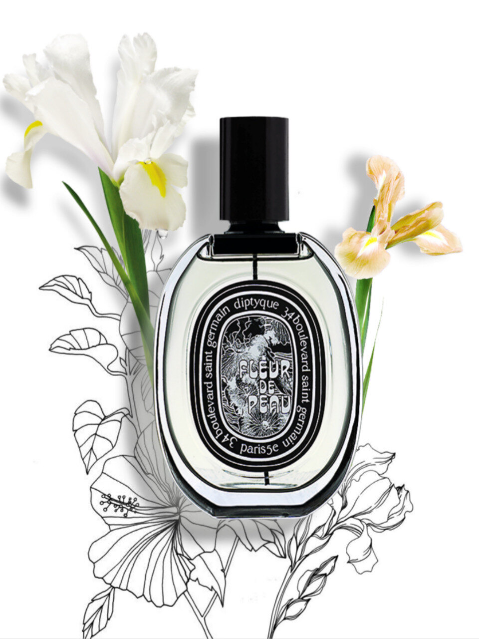 Diptyque Fleur de Peau EDP 75ml + подарочная упаковка