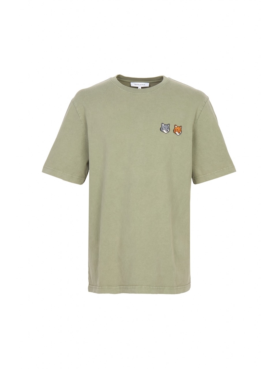 Мужская футболка MAISON KITSUNE Double Fox Head QM00117KJ7025 0418