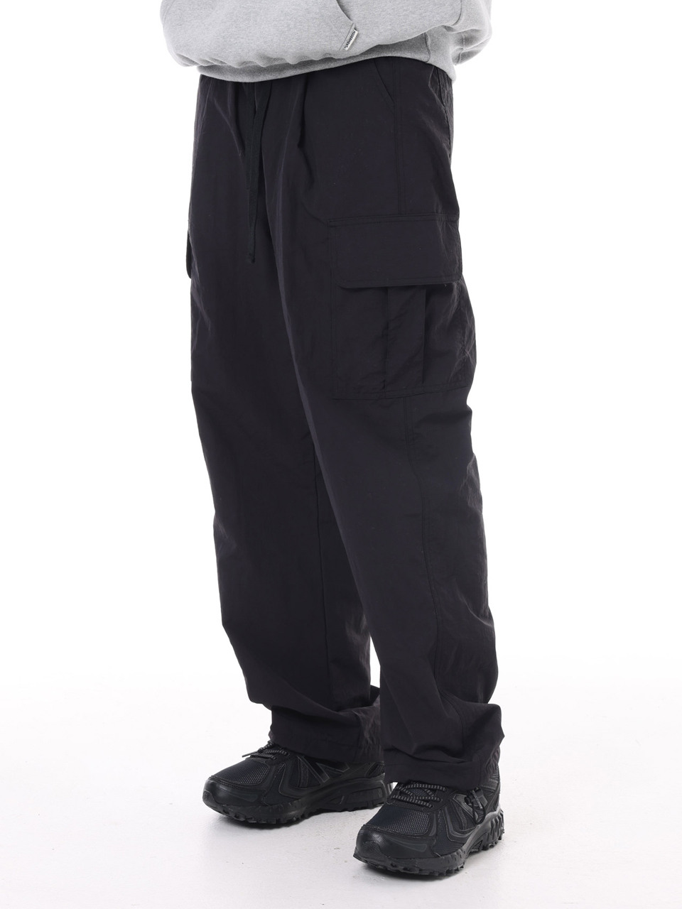 Свободные карго на завязках из нейлона [Black]