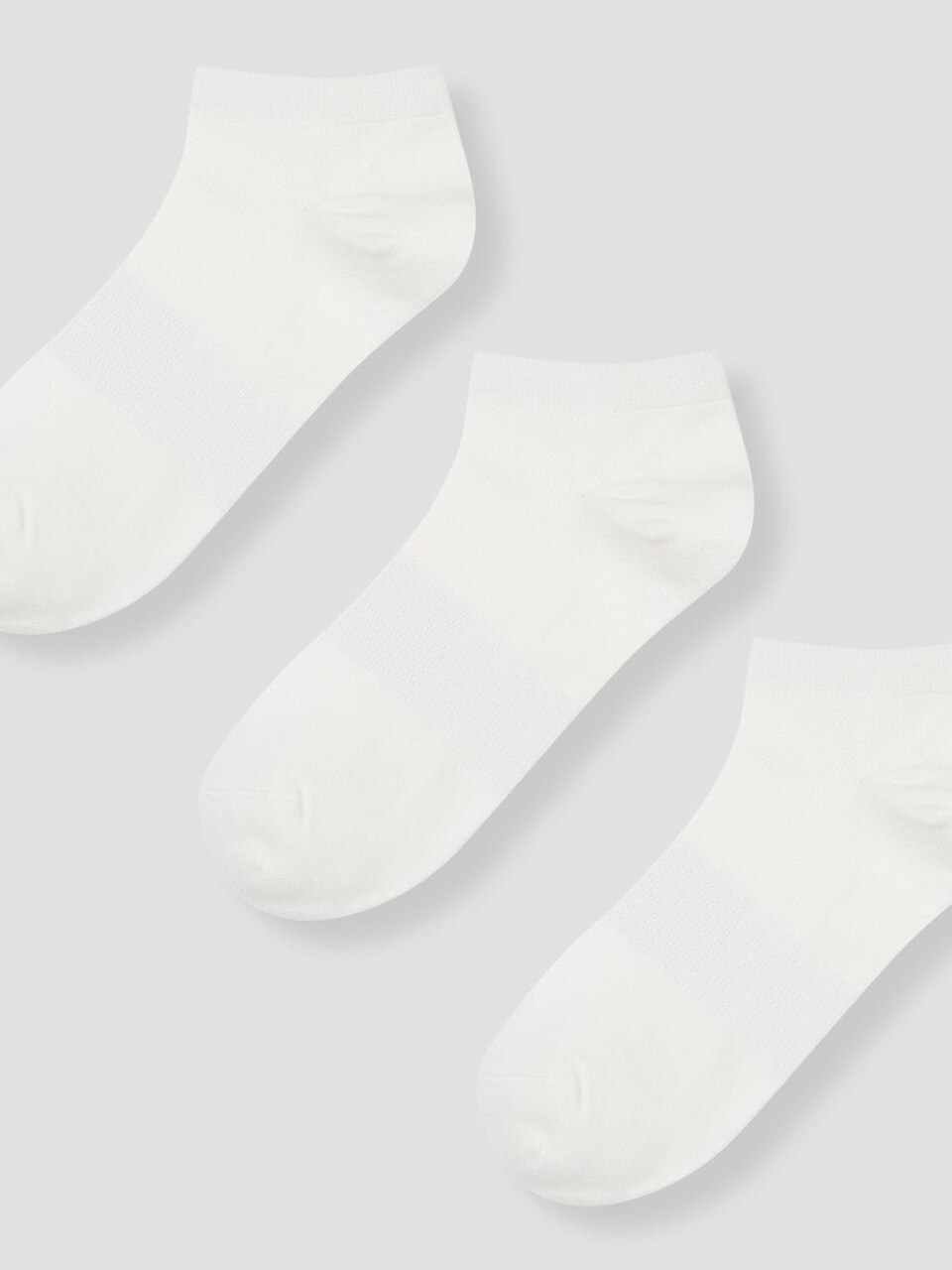 Женские сетчатые хлопковые следки JAJU, 3 пары_White