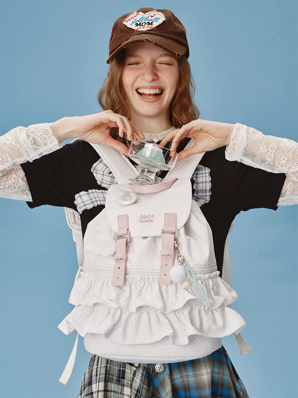 Shirring Backpack 3color