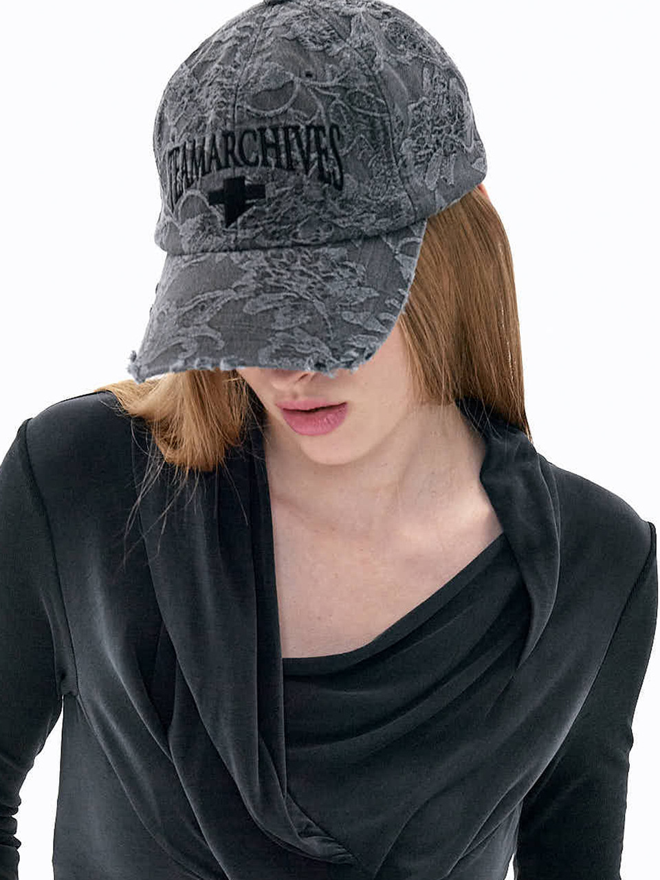 2000 아카이브스]TEAMARCHIVES JACQUARD CAP (DARK DENIM)