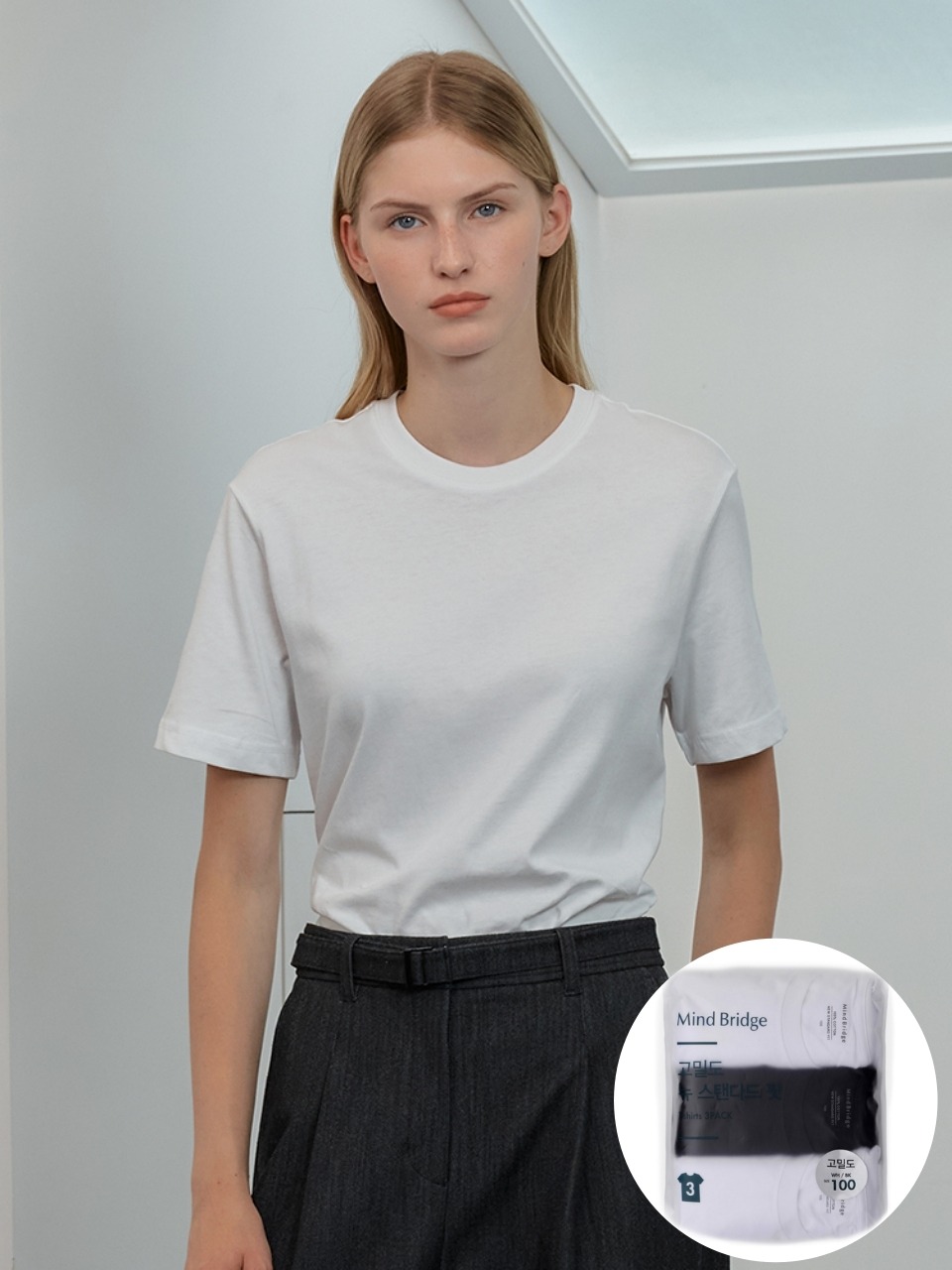 Плотные базовые футболки из хлопка 20s, 3 шт. (XXS~3XL)