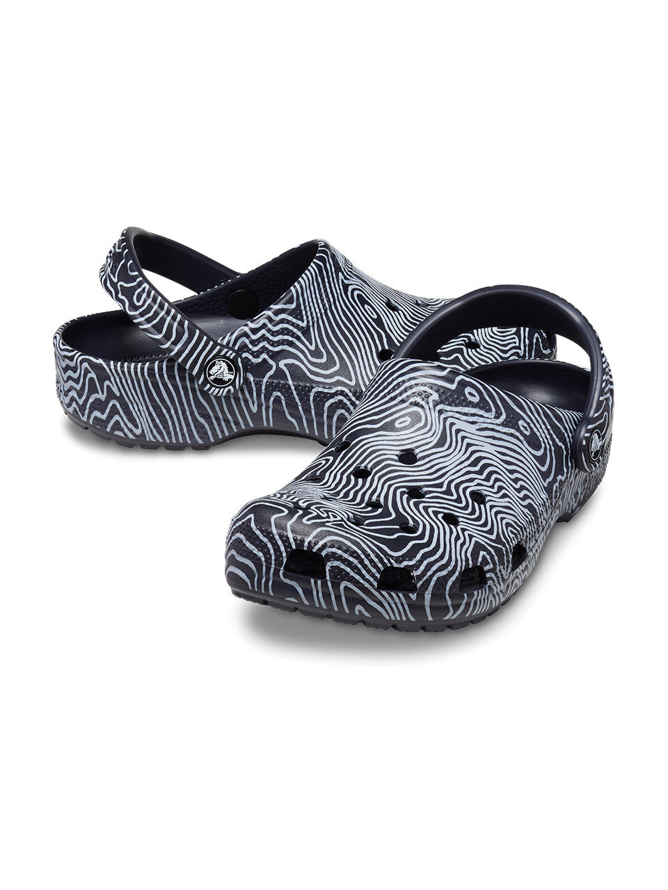 ◆CROCS◆ Public Classic Topographic Clog DNM 23SUCL208263 Crocs Classic Topographic Clog (208263) - Khaki/Multi