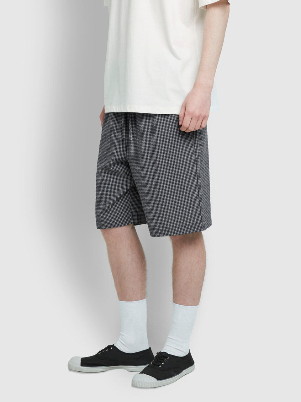 [JAJU] Мужские хлопко-вискозные пижамные брюки 5/8 - Dark Grey