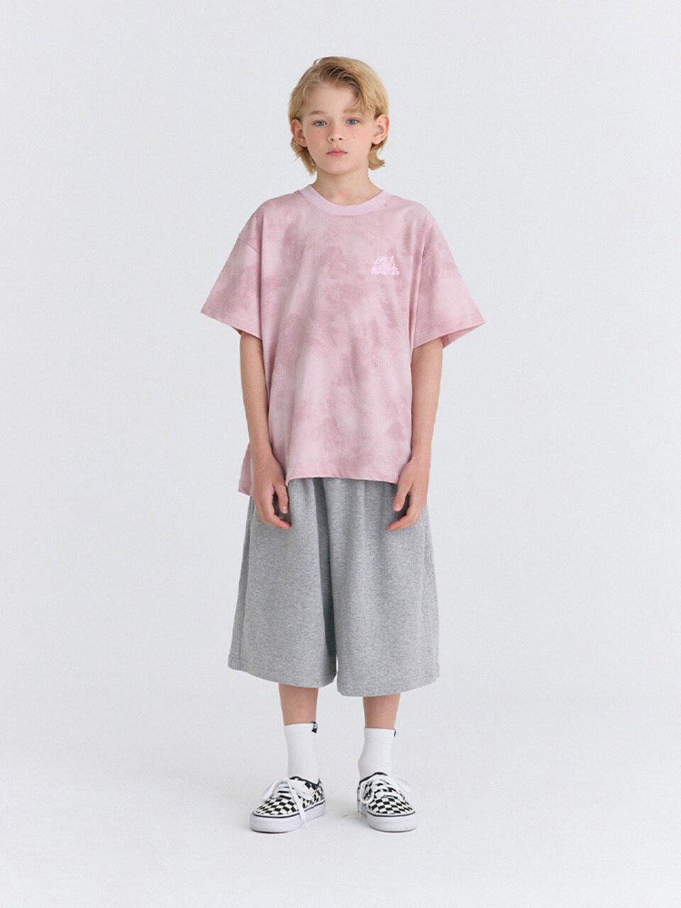 SET G10F15 шербет-бермуды координат (Ink Pink / Grey)