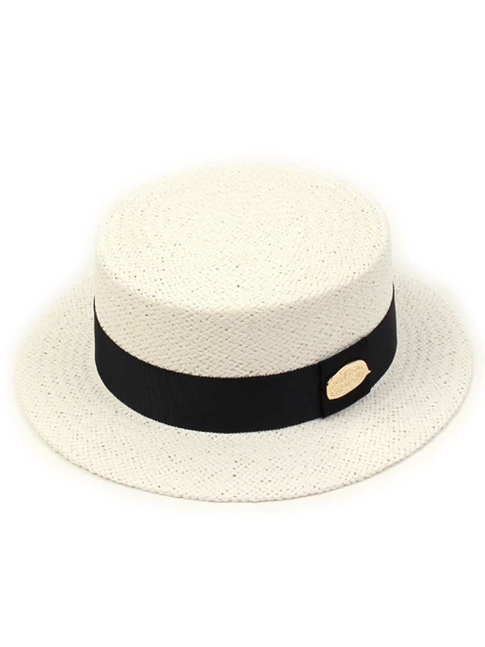 Шляпа панама White Flat Short Panama Hat
