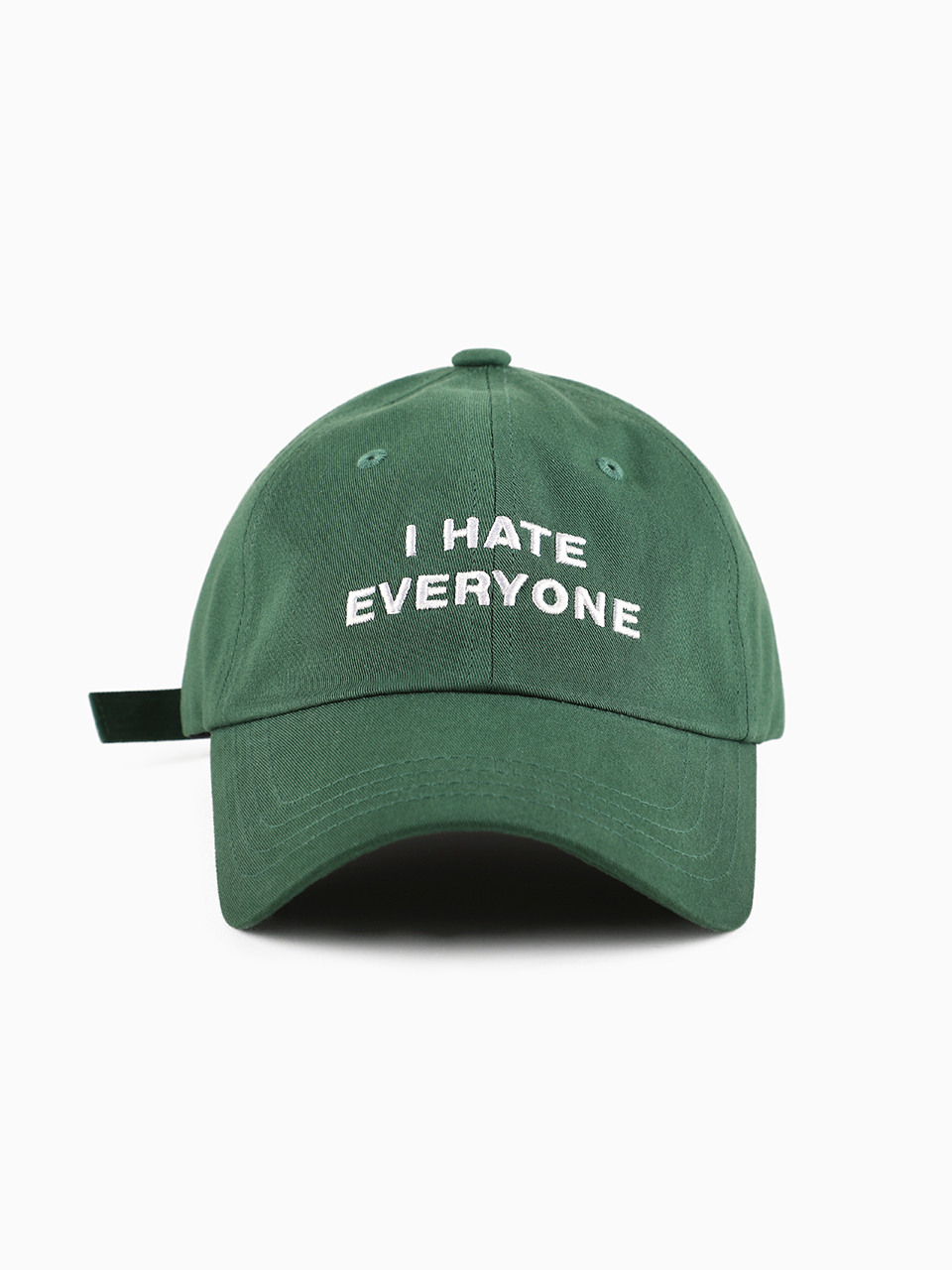 Бейсболка I hate everyone - Green